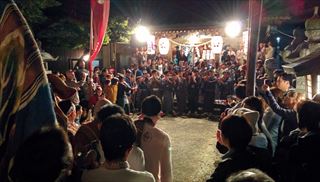 H28八田秋祭り本祭1夜神社中囃子